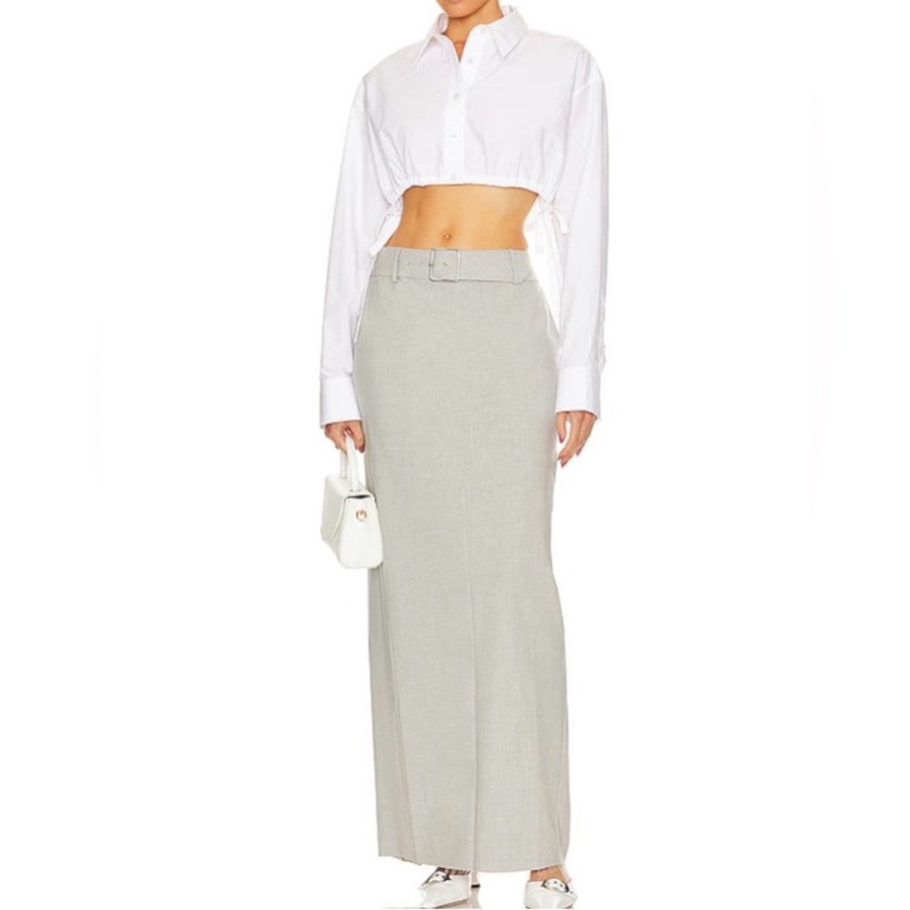 SER.O.YA Maeve gray maxi skirt size small